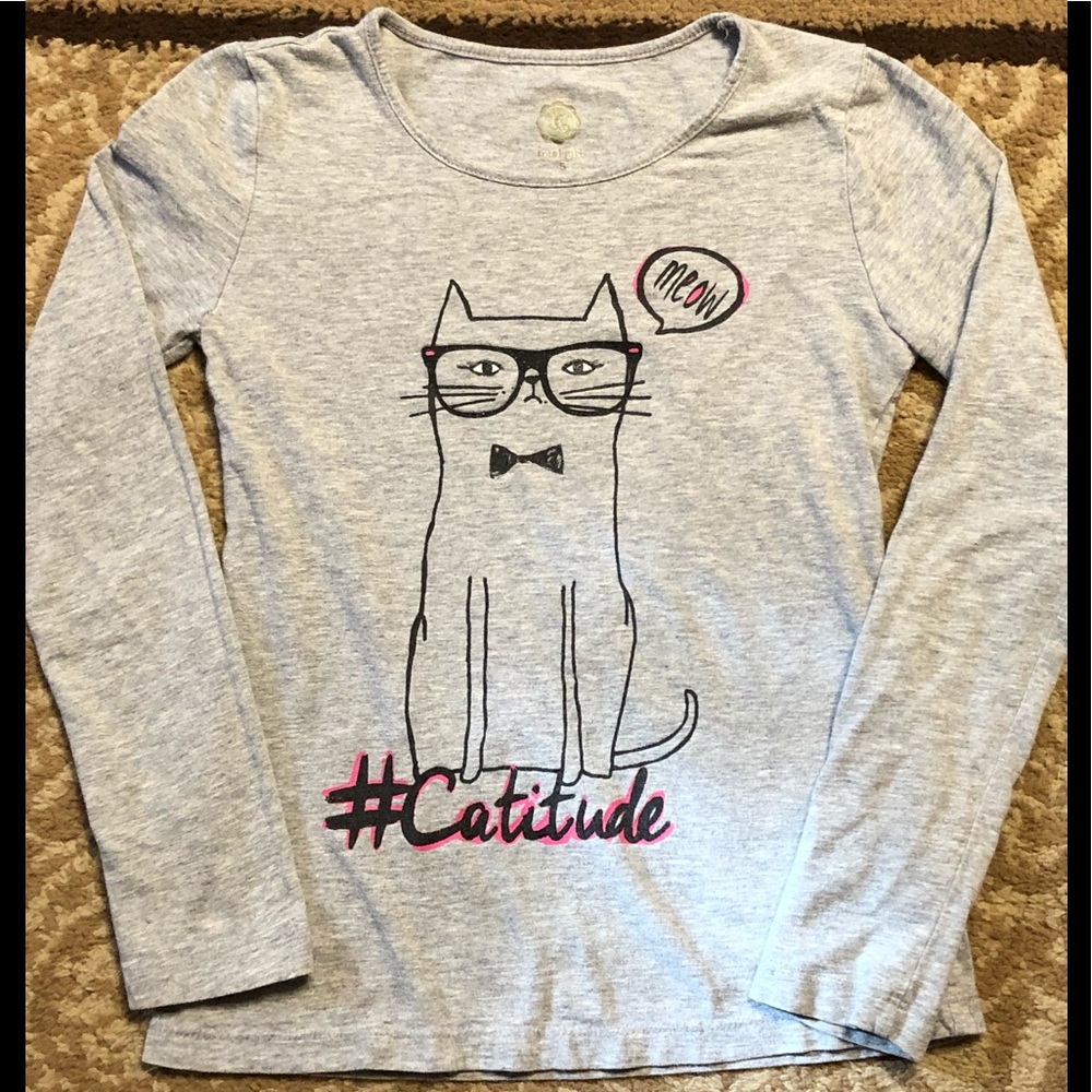 Total Girl brand long sleeve graphic tee